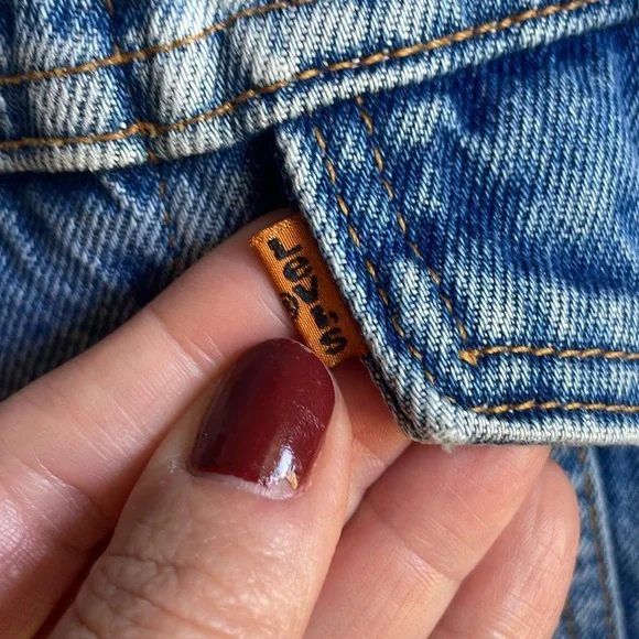 Vintage 90s Orange Tab Levi’s Denim Jacket - Picture 2 of 11